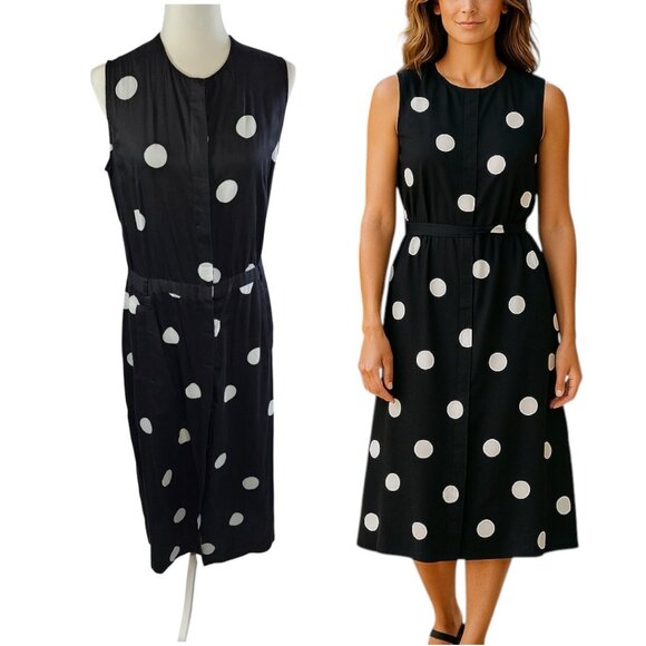 Paul Smith Polka Dot Button Front Dress (Damage, Upcycle DIY Project) - Picture 1 of 16